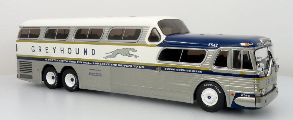 Iconic Replicas Greyhound GM PD4501 Scenicruiser Coach Bus 43-0665