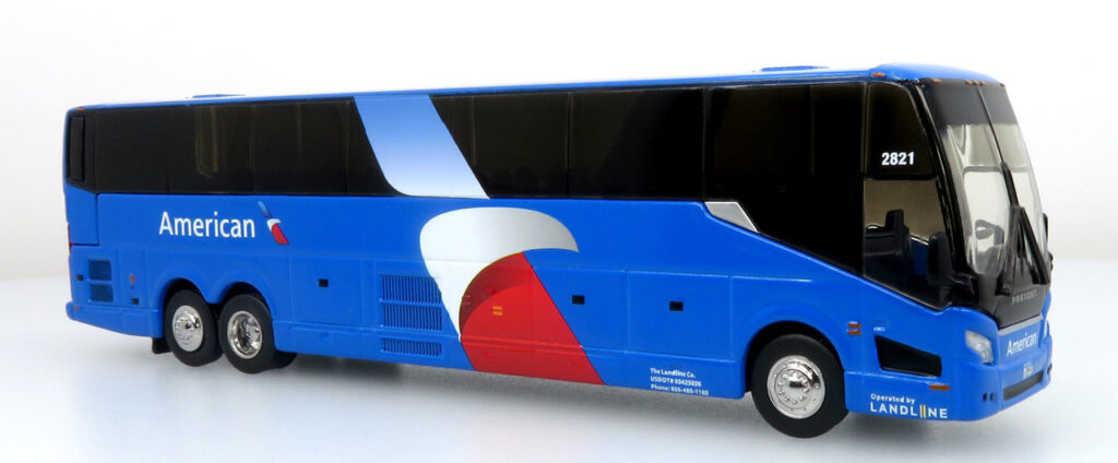 Iconic Replicas Prevost H345 American Airlines/landline 87-0449