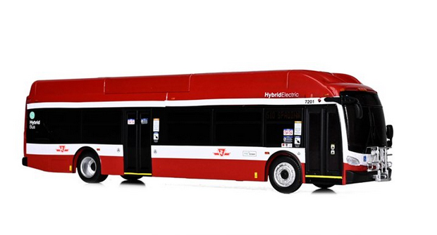 Iconic Replicas New Flyer Xcelsior XN40 Transit Bus TTC Toronto Canada 43-0606