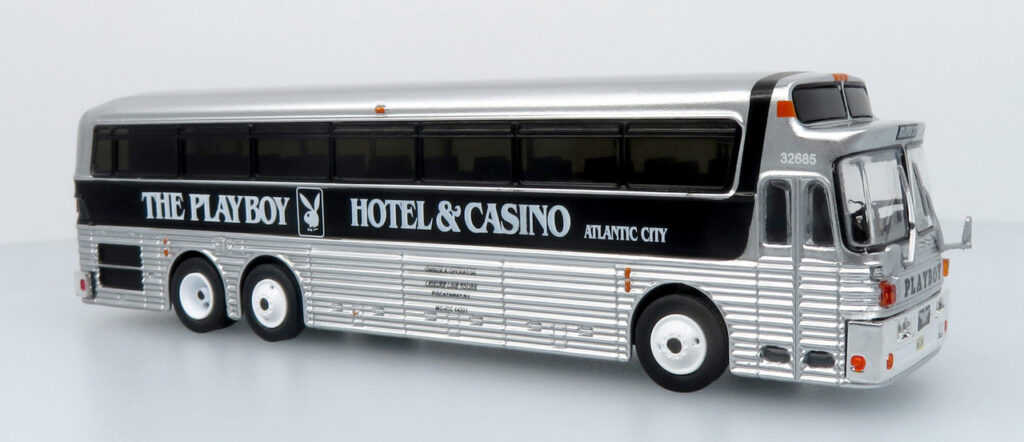 Iconic Replicas Eagle 5 Coach Bus Playboy Hotel & Casino Atlantic City 87-0560