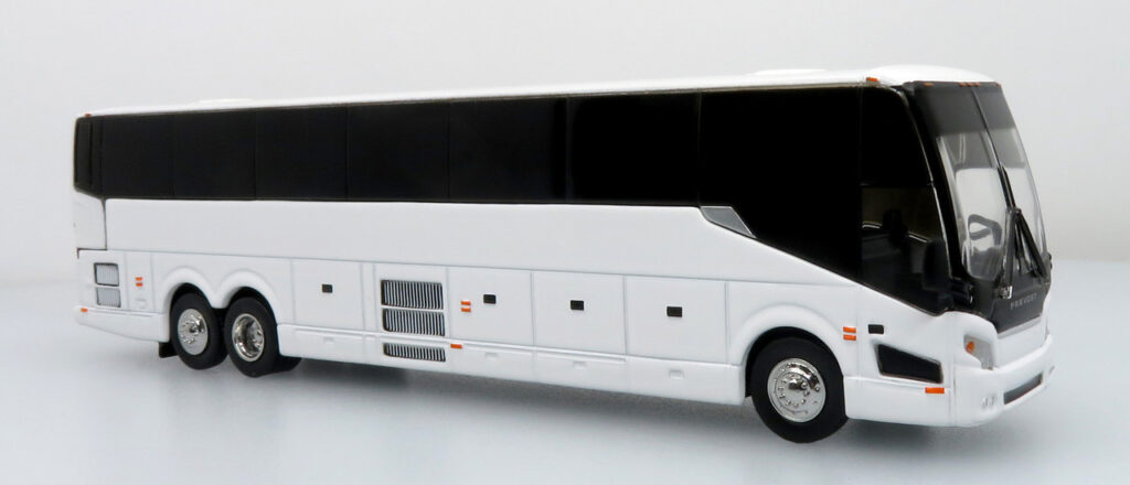 Iconic Replicas Prevost H345 Coach Bus Blank/White 87-0447