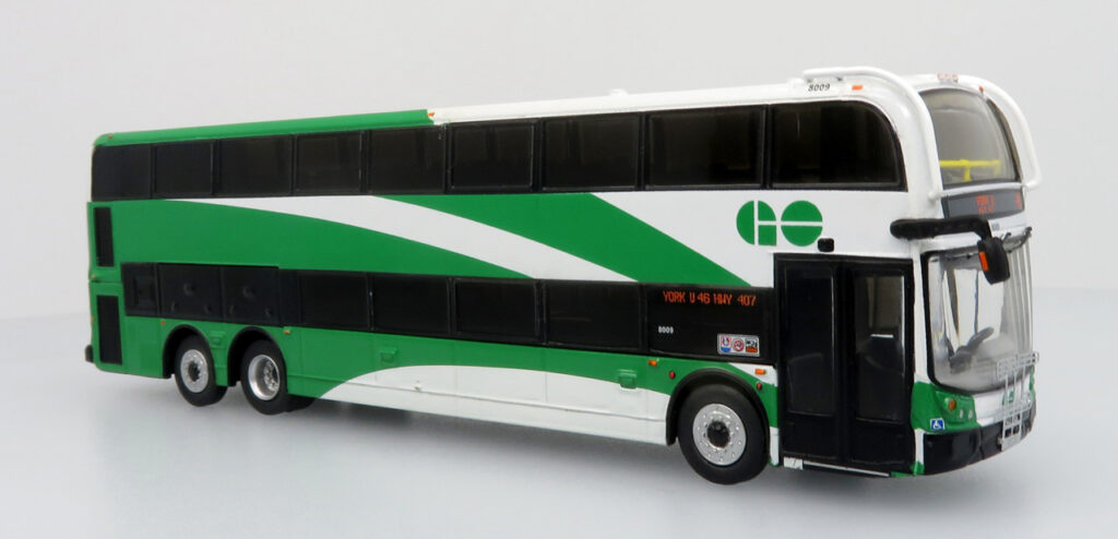 Iconic Replicas Alexander Dennis Double Decker Bus GO Transit Canada 87-0553