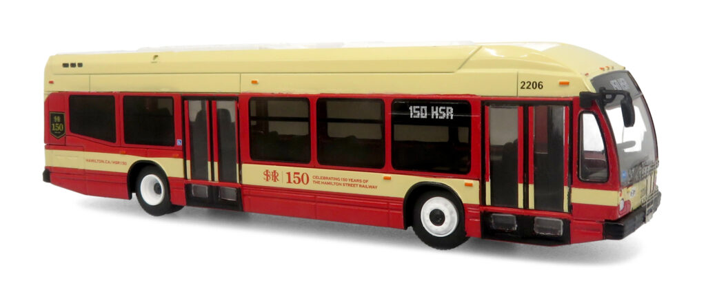 Iconic Replicas Nova LFSH Transit Bus Hamilton Street Railway 150th Anniversary Canada 87-0624