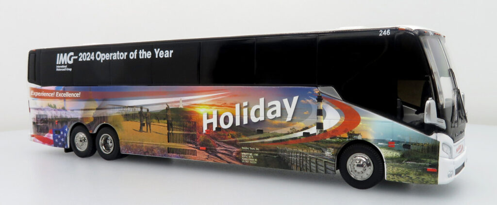 Iconic Replicas Prevost H345 Coach Bus Holiday Tours-IMG Operator of the Year 2024 64-0616