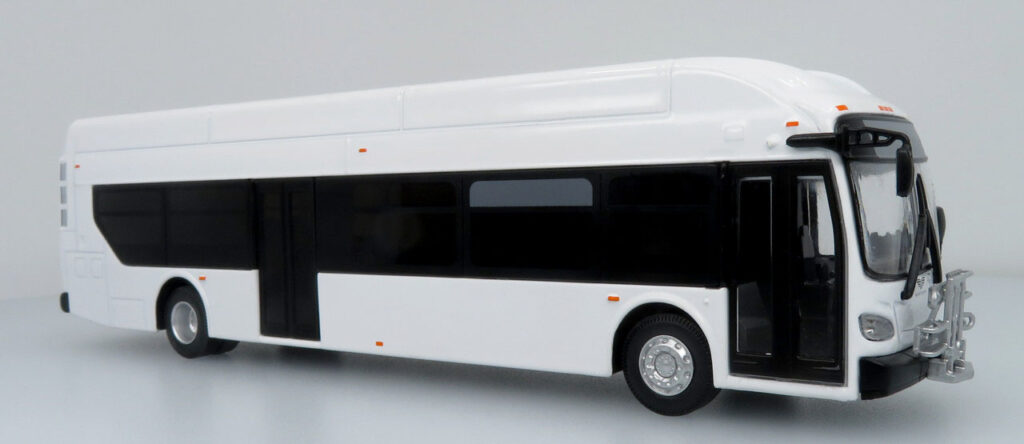 Iconic Replicas New Flyer Xcelsior XN40 Transit Bus Blank/White 64-0427