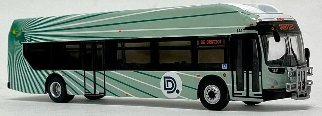 Iconic Replicas New Flyer Xcelsior Detroit Department Of Transportation 87-0258