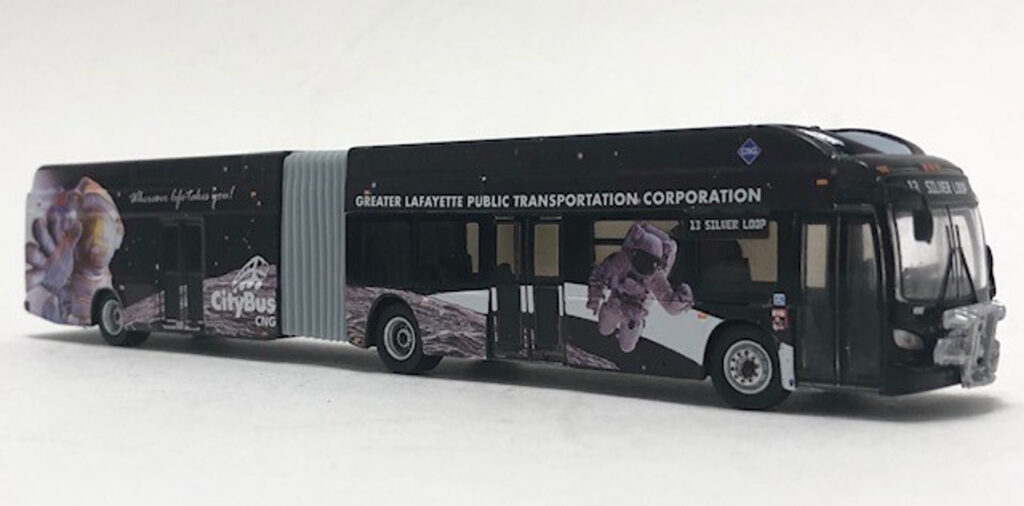 Iconic Replicas New Flyer Xcelsior Articulated Transit Bus Lafayette Indiana 87-0202