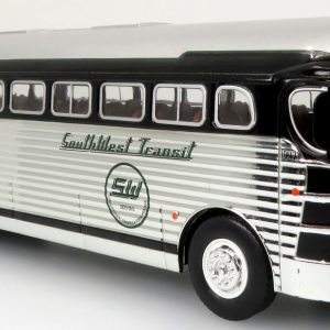 Iconic Replicas GM PD4151 Silver Sides Coach Southwest Transit 43-0376