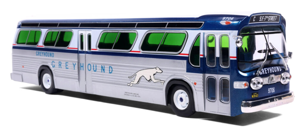 Iconic Replicas GM Fishbowl Transit Bus Greyhound 43-0668