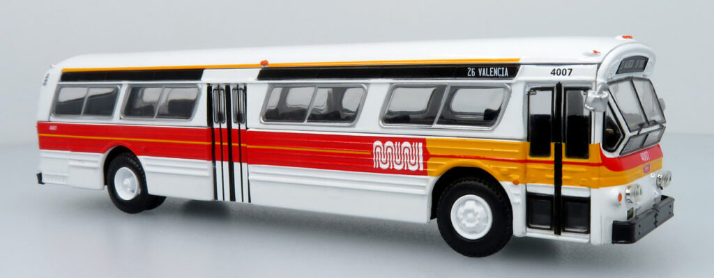 Iconic Replicas Flxible Fishbowl Transit Bus MUNI 87-0596