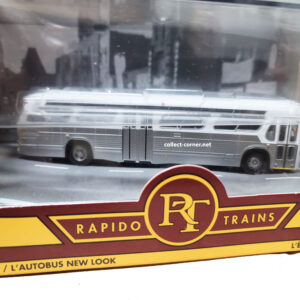 Rapido GM FIsbowl Transit Bus blank/White double exit door