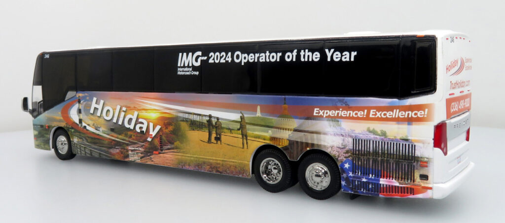 Iconic Replicas Prevost H345 Coach Bus Holiday Tours-IMG Operator of the Year 2024 64-0616