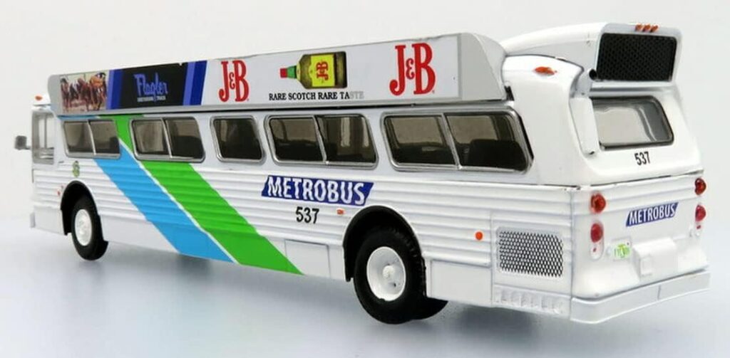 Iconic Replicas Flxible Fishbowl Transit Bus Miami Dade 87-0280