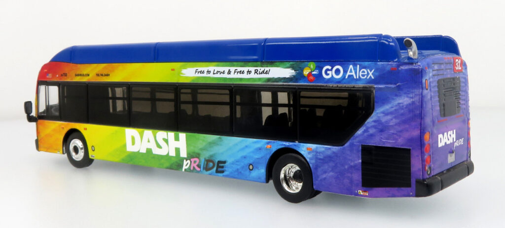 Iconic Replicas New Flyer Xcelsior XN40 Transit Bus DASH Pride Livery 87-0609
