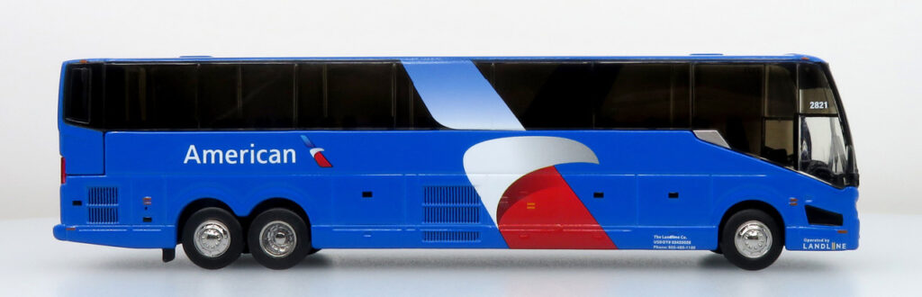 Iconic Replicas Prevost H345 American Airlines/landline 87-0449