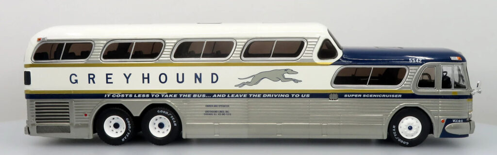 Iconic Replicas Greyhound GM PD4501 Scenicruiser Coach Bus 43-0665