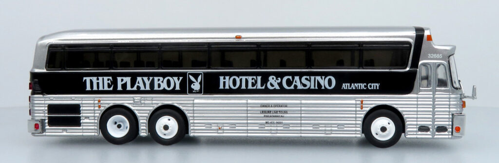 Iconic Replicas Eagle 5 Coach Bus Playboy Hotel & Casino Atlantic City 87-0560