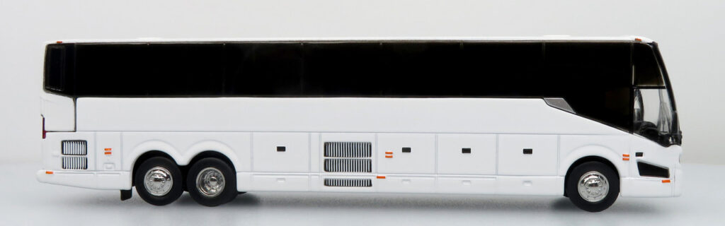 Iconic Replicas Prevost H345 Coach Bus Blank/White 87-0447