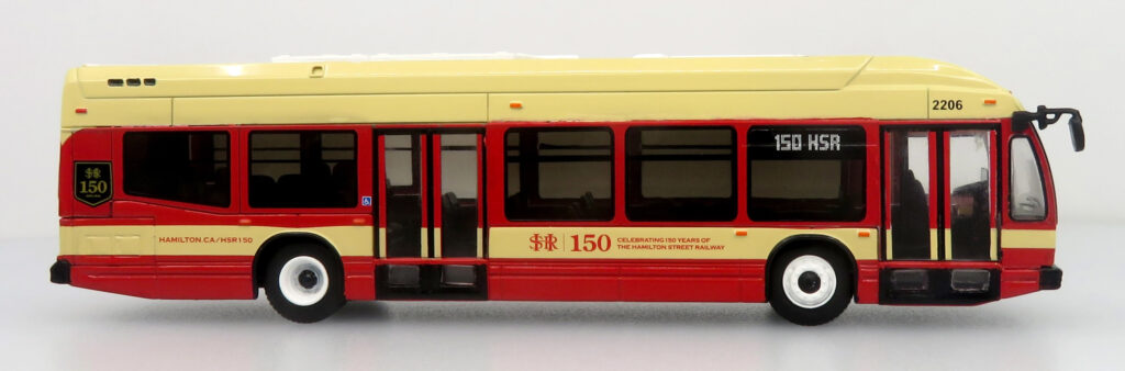 Iconic Replicas Nova LFSH Transit Bus Hamilton Street Railway 150th Anniversary Canada 87-0624