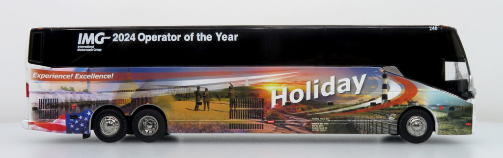 Iconic Replicas Prevost H345 Coach Bus Holiday Tours-IMG Operator of the Year 2024 64-0616