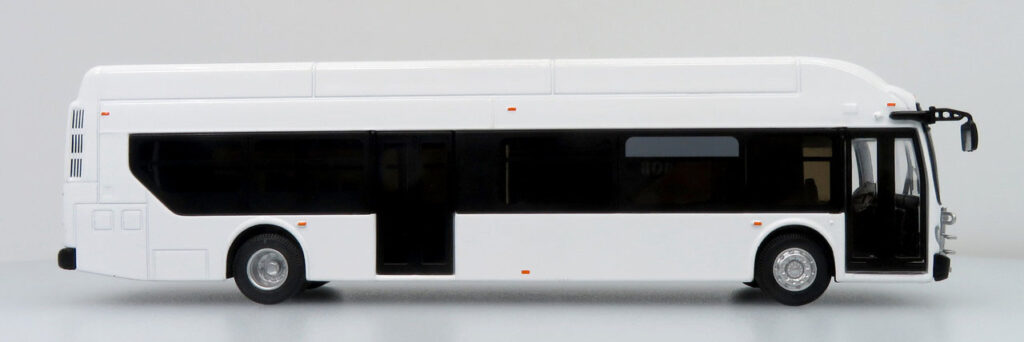Iconic Replicas New Flyer Xcelsior XN40 Transit Bus Blank/White 64-0427