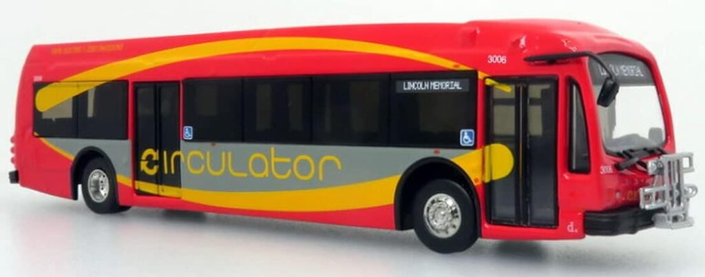 Iconic Replicas Proterra DC Circulator Washington DC 87-0309