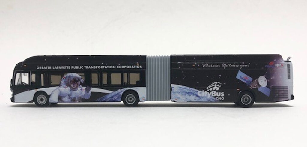 Iconic Replicas New Flyer Xcelsior Articulated Transit Bus Lafayette Indiana 87-0202