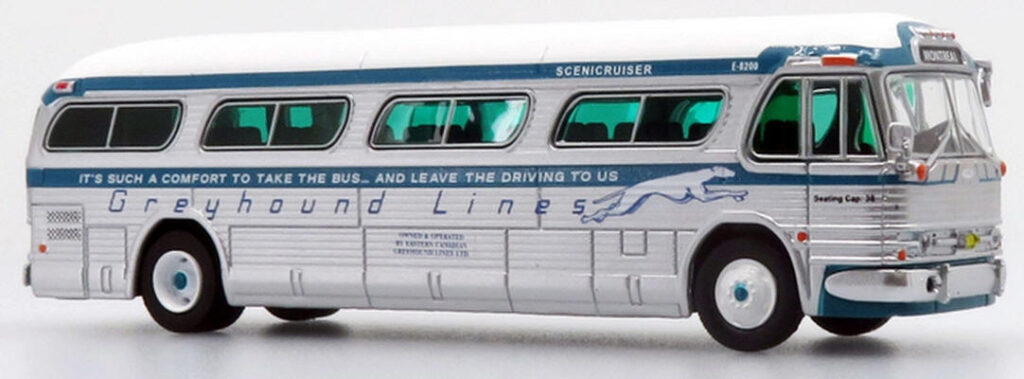 Iconic Replicas Greyhound Bus Set 5 Greyhound buses 87-0341