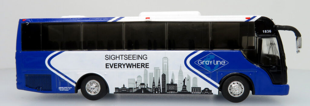 Iconic Replicas Temsa TS35E Coach Bus Gray Line New York City 87-0361