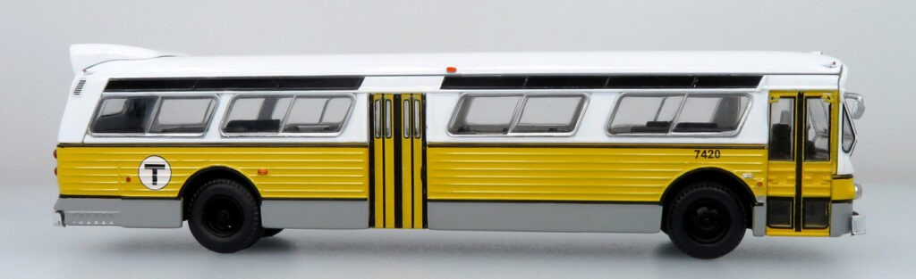 Iconic Replicas Flxible Fishbowl Transit Bus Boston T MBTA 87-0453