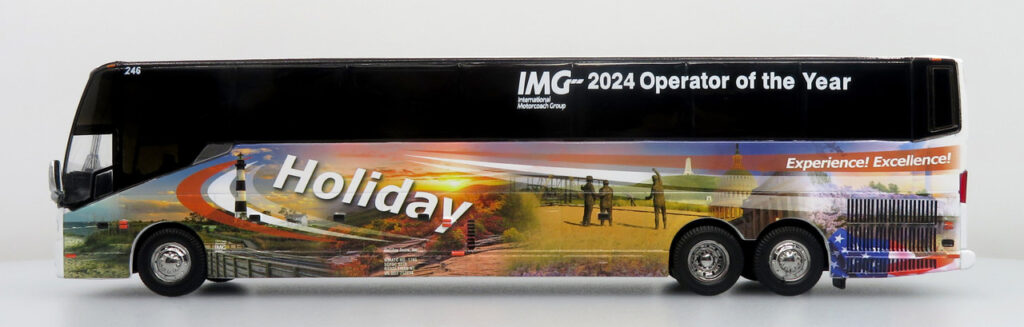Iconic Replicas Prevost H345 Coach Bus Holiday Tours-IMG Operator of the Year 2024 64-0616