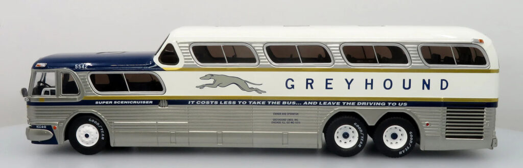 Iconic Replicas Greyhound GM PD4501 Scenicruiser Coach Bus 43-0665