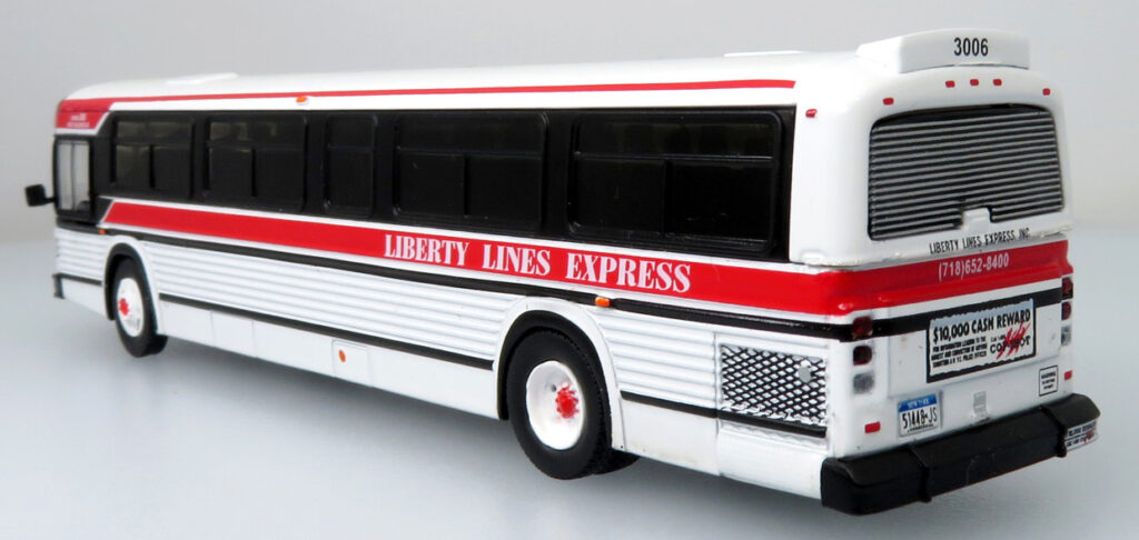 Iconic Replicas MCI Classic Bus Liberty Lines New York City 87-0389