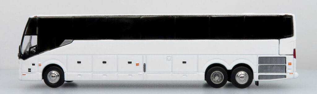 Iconic Replicas Prevost H345 Coach Bus Blank/White 87-0447