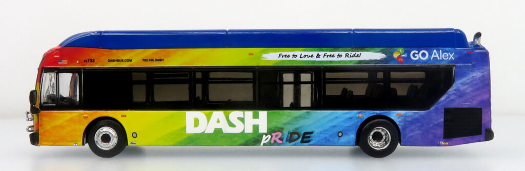 Iconic Replicas New Flyer Xcelsior XN40 Transit Bus DASH Pride Livery 87-0609