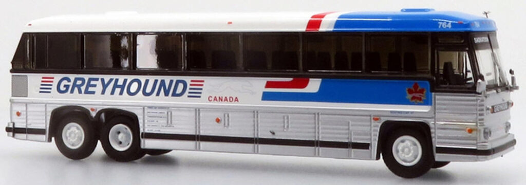 Iconic Replicas Greyhound Bus Set 5 Greyhound buses 87-0341