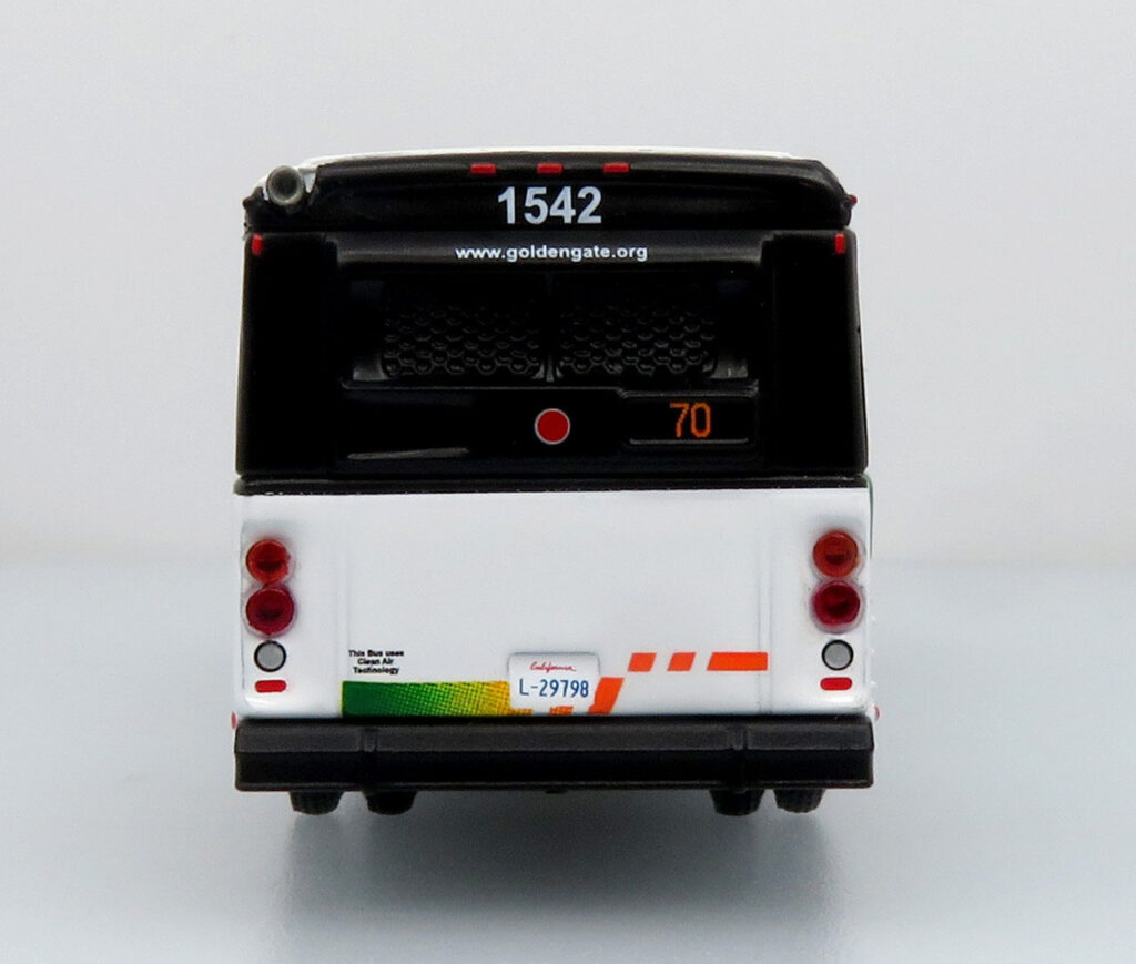 Iconic Replicas Orion V Transit Bus Golden Gate Transit 87-0512
