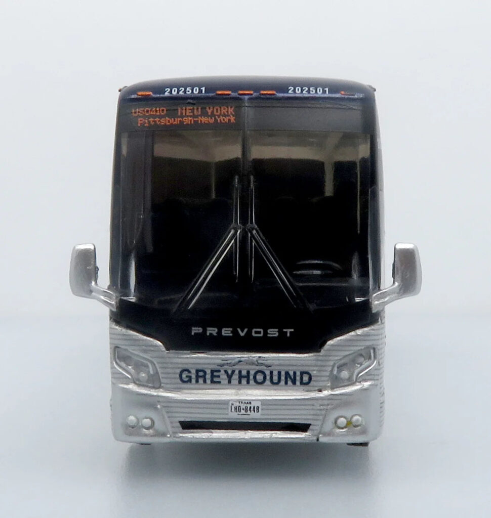 Iconic Replicas Prevost H345 Coach Bus Greyhound New York 87-0659