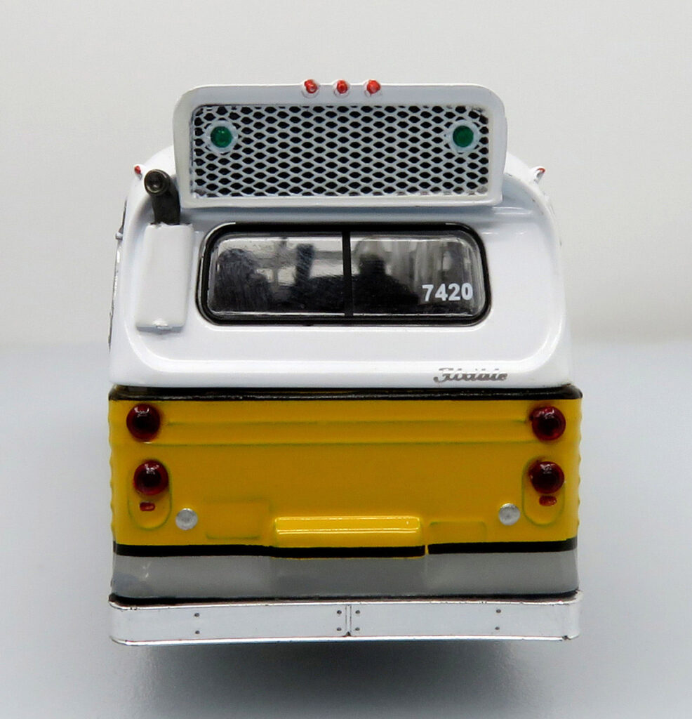 Iconic Replicas Flxible Fishbowl Transit Bus Boston T MBTA 87-0453