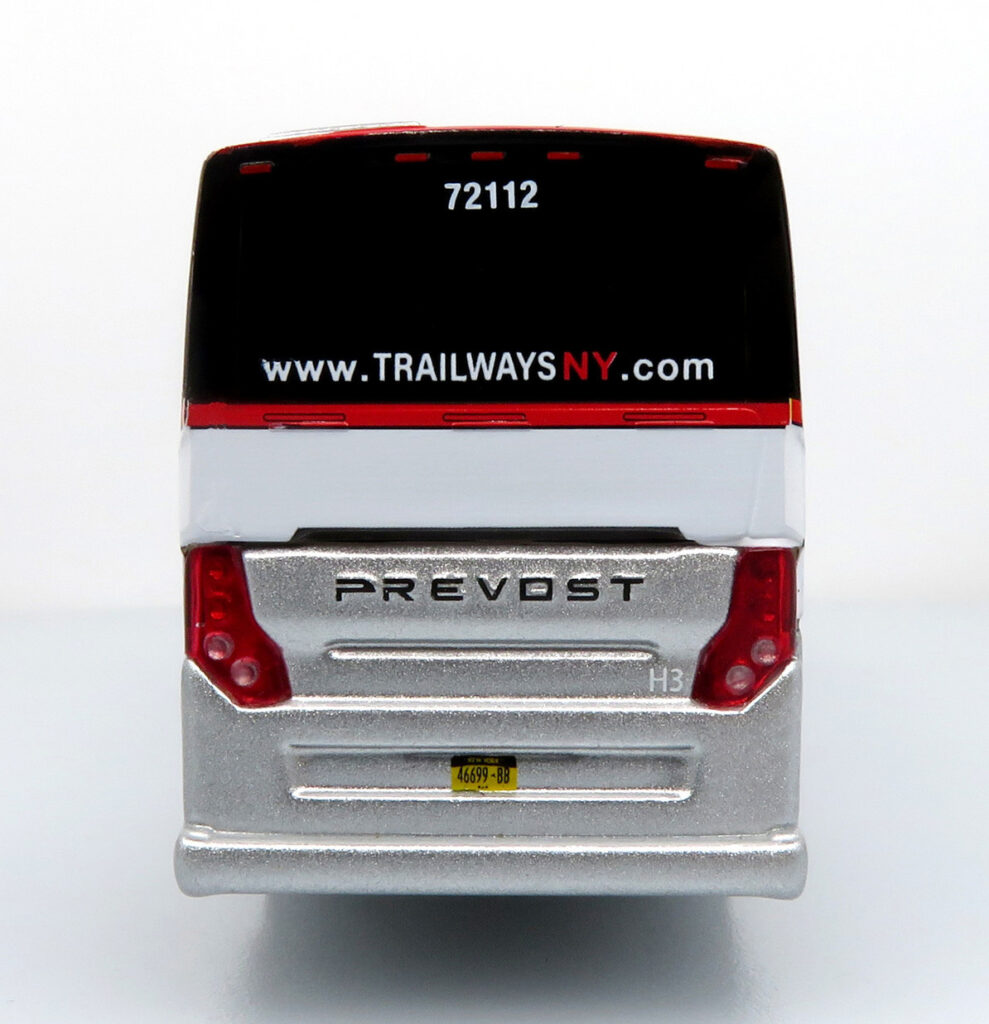 Iconic Replicas Prevost H345 Coach Bus Trailways New York 87-0419