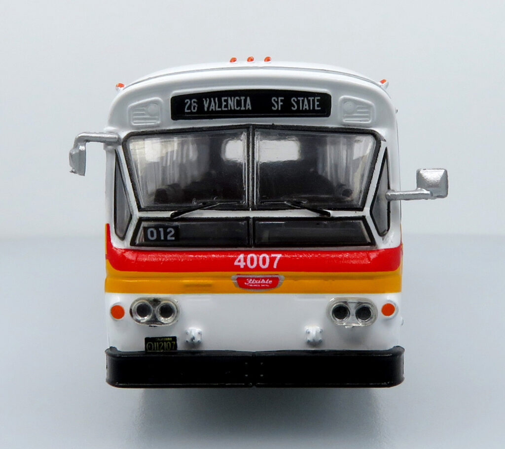 Iconic Replicas Flxible Fishbowl Transit Bus MUNI 87-0596