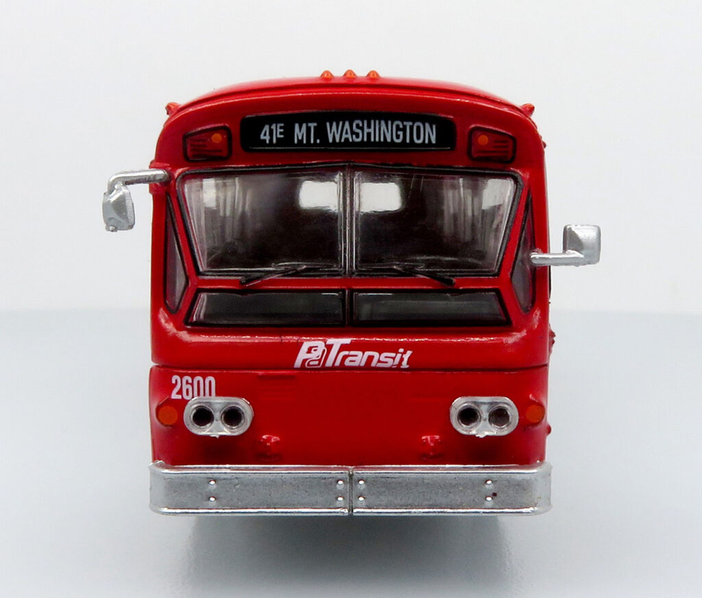 Iconic Replicas Flxible Fishbowl Transit Bus Pittsburgh Area Transit 87-0601