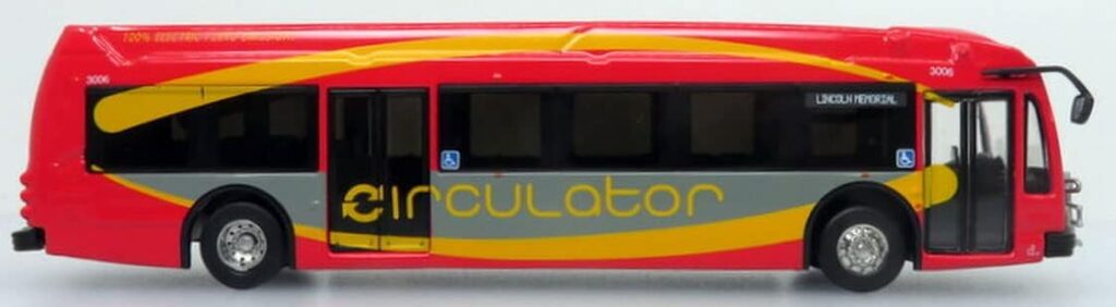Iconic Replicas Proterra DC Circulator Washington DC 87-0309