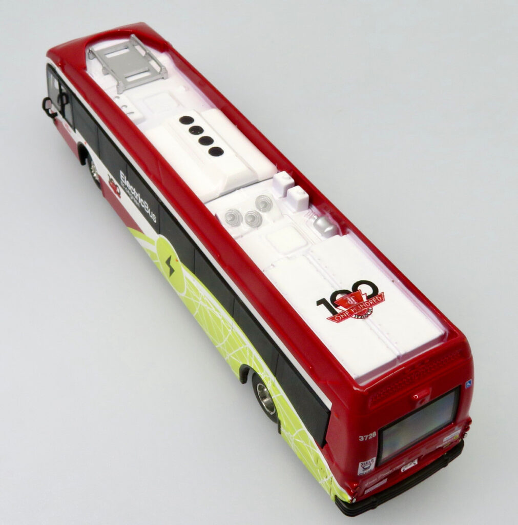 Iconic Replicas Proterra ZX5 Electric Transit Bus TTC Toronto Canada 100th Anniversary 87-0304