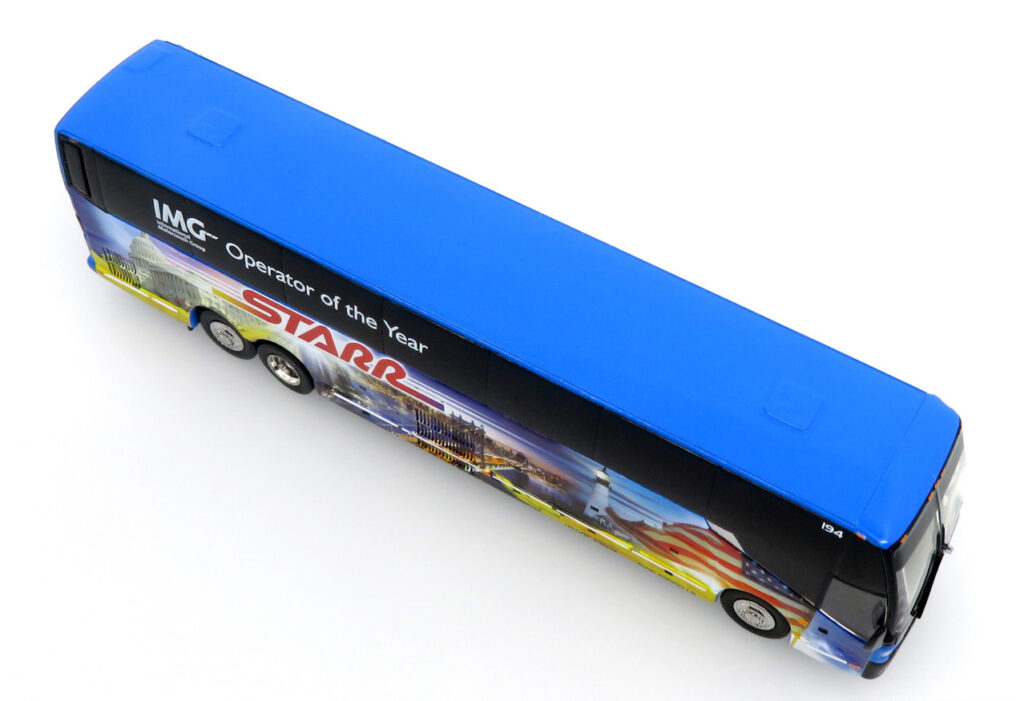 Iconic Replicas Prevost H345 Coach Bus Starr Tours New Jersey 87-0444