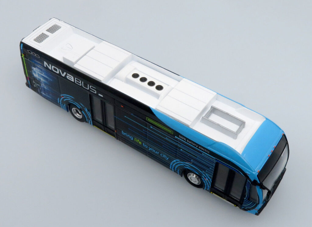 Iconic Replicas Nova LFSE Electric Transit Bus Corporate Livery 87-0501