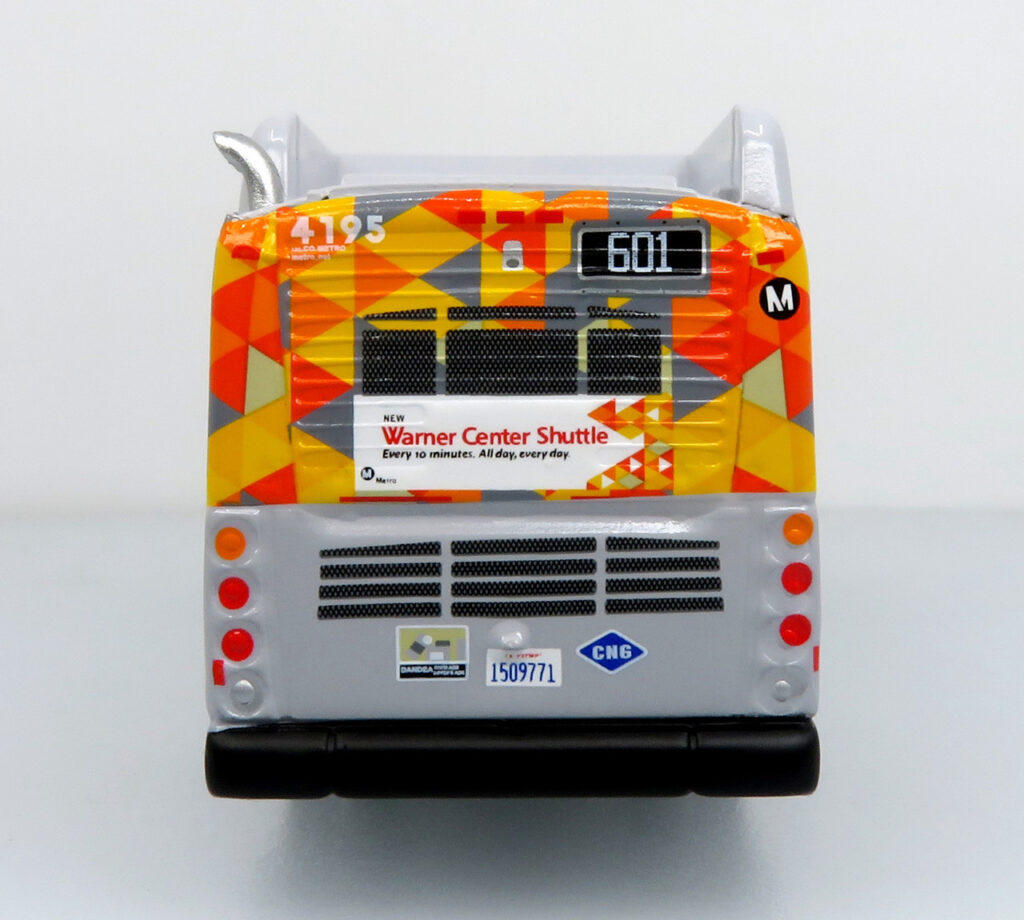 Iconic Replicas New Flyer Xcelsior Transit Bus LA Metro Warner Center Shuttle 87-0534