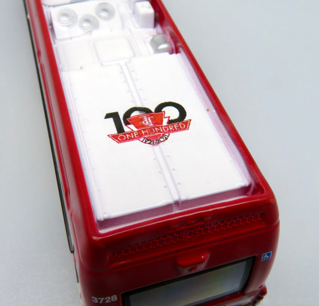 Iconic Replicas Proterra ZX5 Electric Transit Bus TTC Toronto Canada 100th Anniversary 87-0304