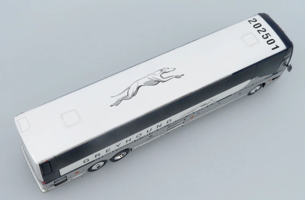 Iconic Replicas Prevost H345 Coach Bus Greyhound New York 87-0659