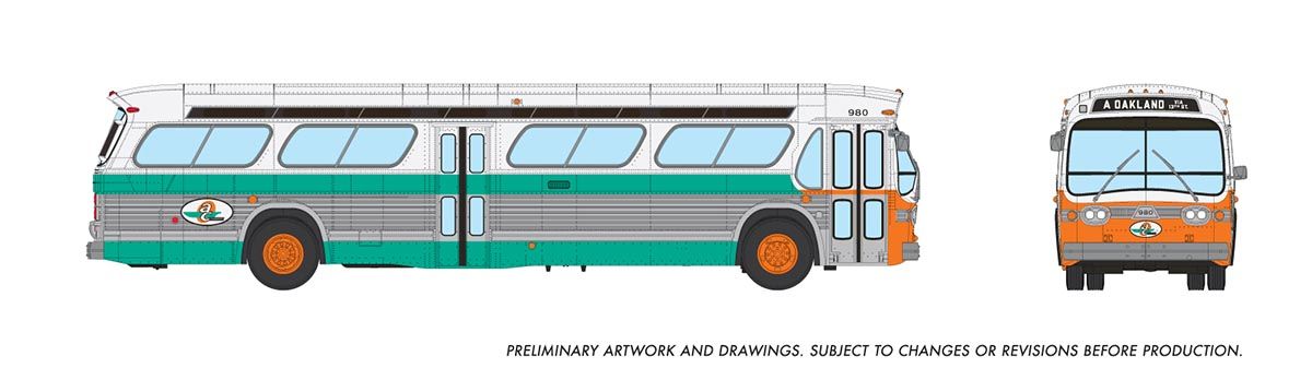 Rapido Fishbowl Transit Bus A/C Transit 753136